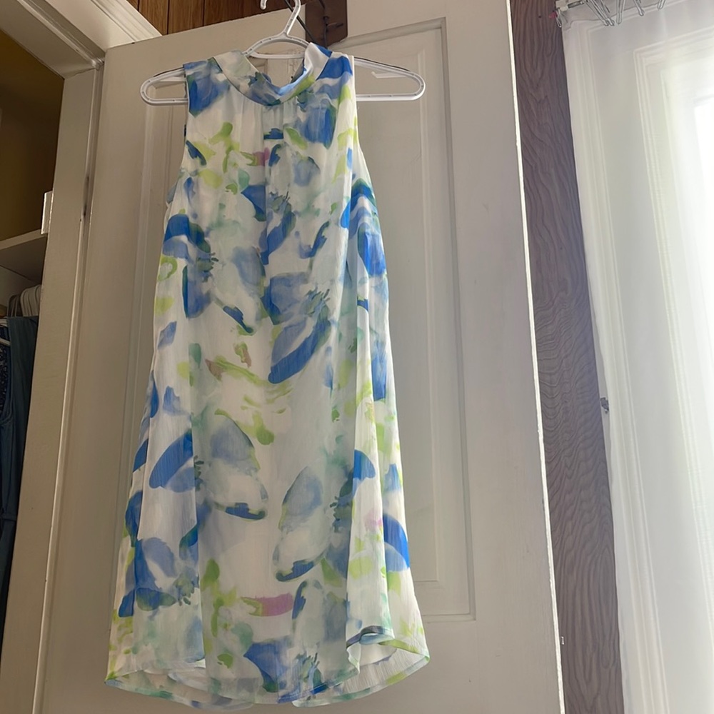 DKNY sleeveless halter top dress